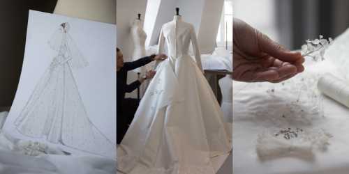 Как создавалось свадебное платье Миранды Керр фото, видео